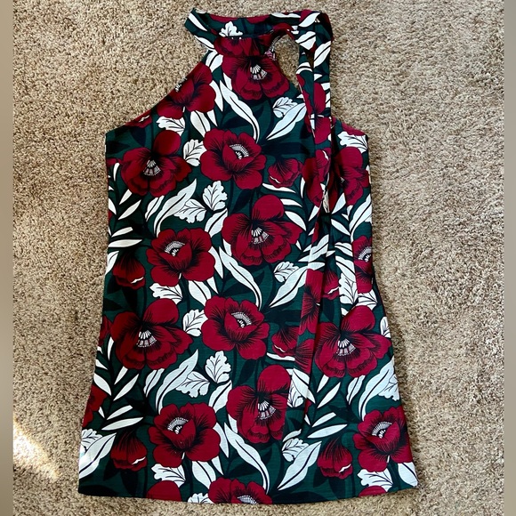 Lulu’s Wild Orchid Red Floral Print Dress - Picture 7 of 11